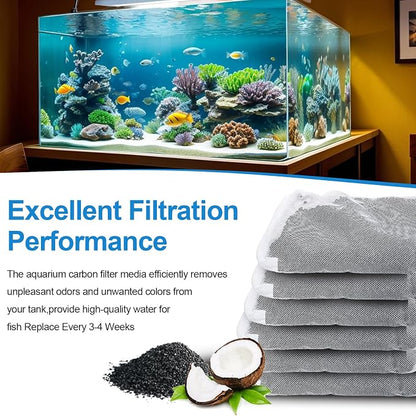 6Pack Aquarium Activated Carbon Bags Fit - Image 5