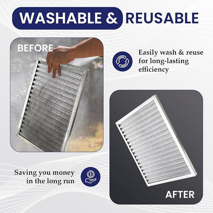 | Merv 8 | Washable & Reusuable AC/Furnace Filter | Lifetime HVAC & Furnace Air - Image 2