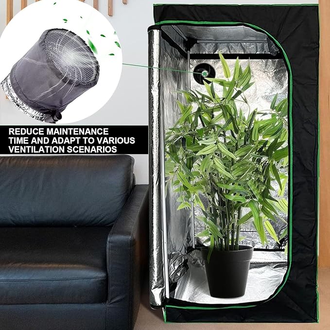 Grow Tents Vent Cover, Easy Installation, Dustproof Duct Filter, Flexible - Image 4