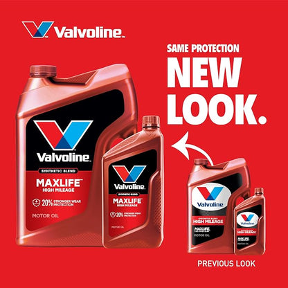 Valvoline High Mileage with MaxLife Technology 10W-30 Synthetic Blend Motor Oil - Image 3