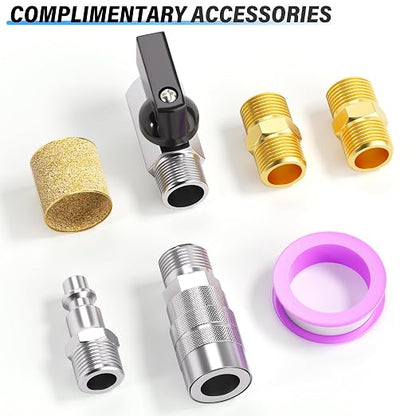 TAILONZ PNEUMATIC 0-150PSI 1/4 Inch NPT Aluminum Alloy Compressed Air - Image 5