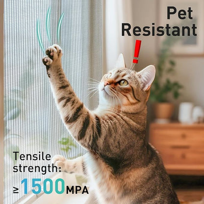 304 Stainless Steel Mesh Window Screen Roll, 47IN x 10FT Black Metal Window - Image 6