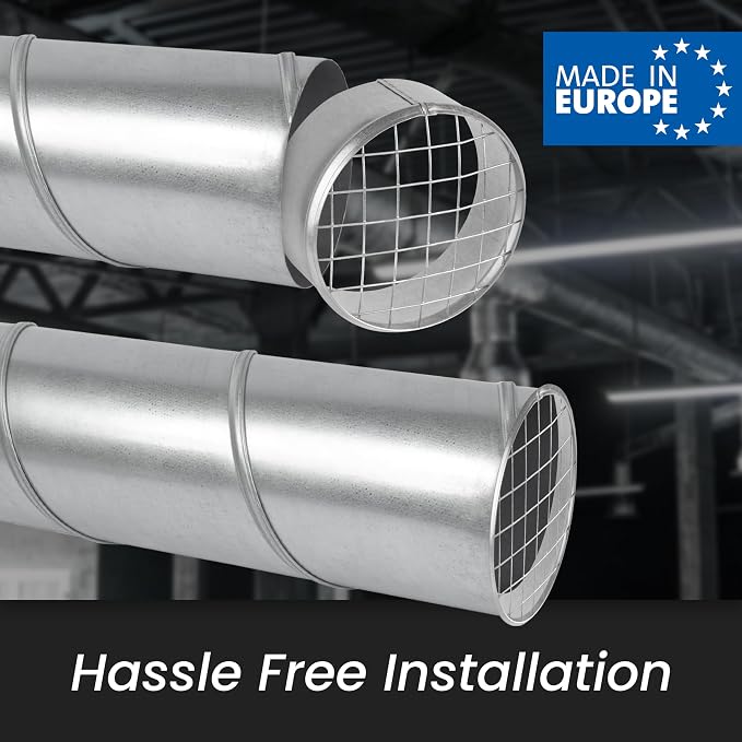 Repa Market Ø4 Inch Duct Cover – Galvanized Steel Round Duct Cap - Image 3