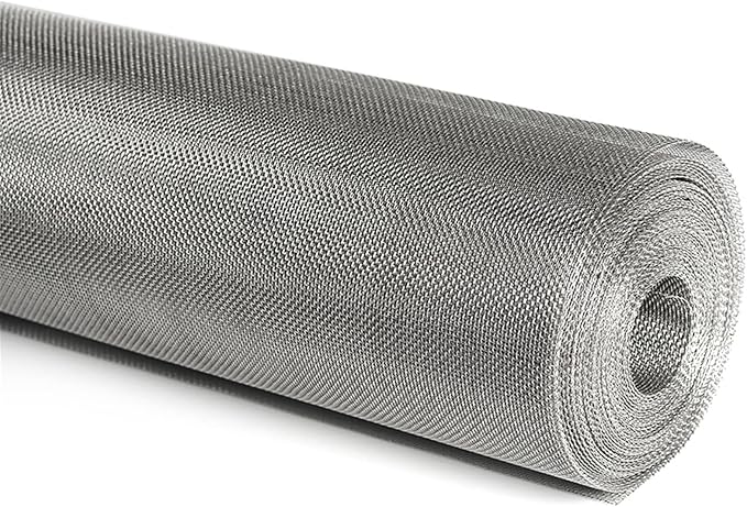 Stainless Steel Woven Wire Mesh, 14 Mesh Rodent Control Cage Net Garden Insect by Unknown