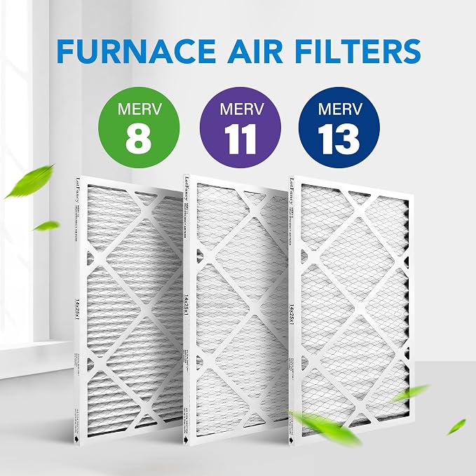 LotFancy 14x25x1 Air Filter MERV 13 6-Pack, Electrostatic Pleated HVAC Furnace - Image 8
