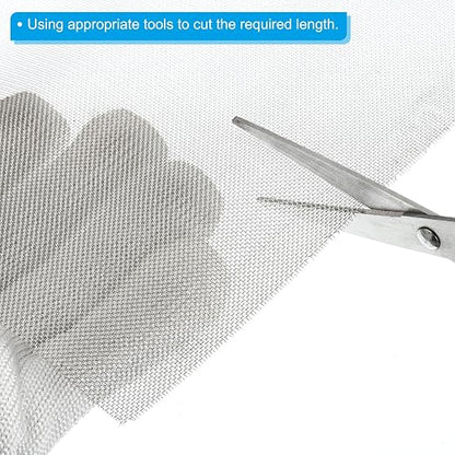 PATIKIL 40" L x 10" W Woven Wire Mesh, 30 Mesh 304 Stainless Steel Air Vent - Image 4