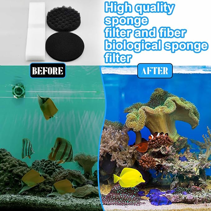 24 Pcs Aquarium Filter Media Kit Compatible - Image 3