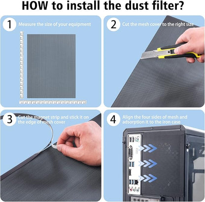 400x300mm DIY PC Case Dust Mesh Filter - Image 5