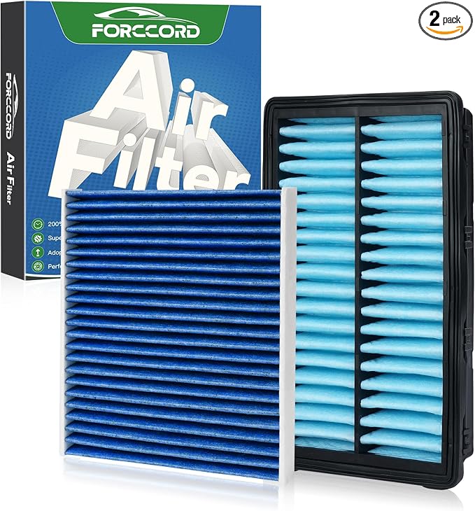 Cabin & Engine Air Filter Fit for Kia Sorento 2.0L 2.4L 3.3L Activated Carbon by Forccord