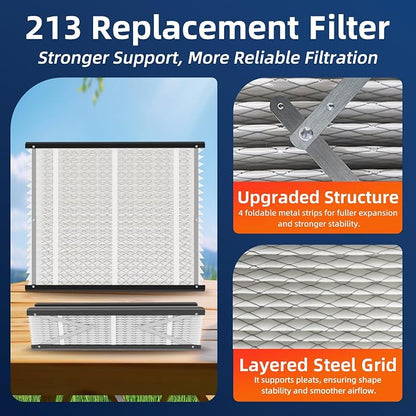 213 Replacement Air Filter, MERV 13, Actual Size: 20.47"x25.6"x3.94", Nominal - Image 4