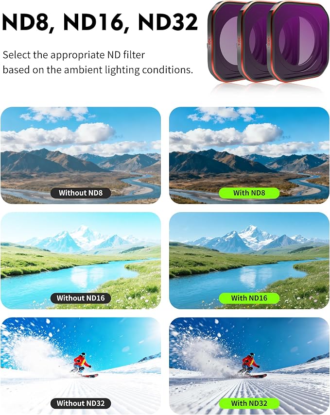 ND1000 Filter for Insta360 Ace Pro2, 10-Stop Neutral Density Filter, Creates - Image 3