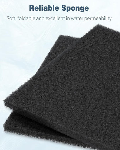 Pawfly Aquarium Bio Sponge Filter Media Pad, 6.3" x 5.5" x 0.78"Filter Foam - Image 2