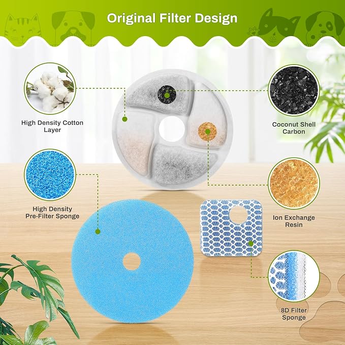 10 Set Cat Water Fountain Filter Replacement - Image 4