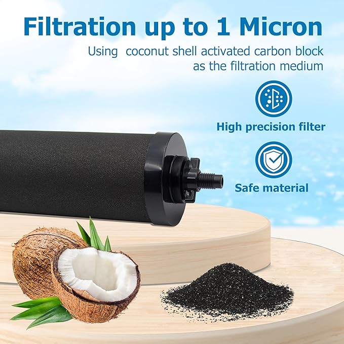 Water Filter Replacement for Berkey® BB9-2 Black Activated Carbon Filters - Image 2