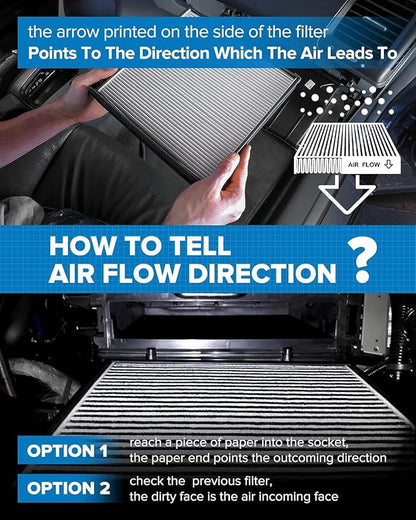 PHILTOP Cabin Air Filter w/Activated Carbon, Compatible - Image 5