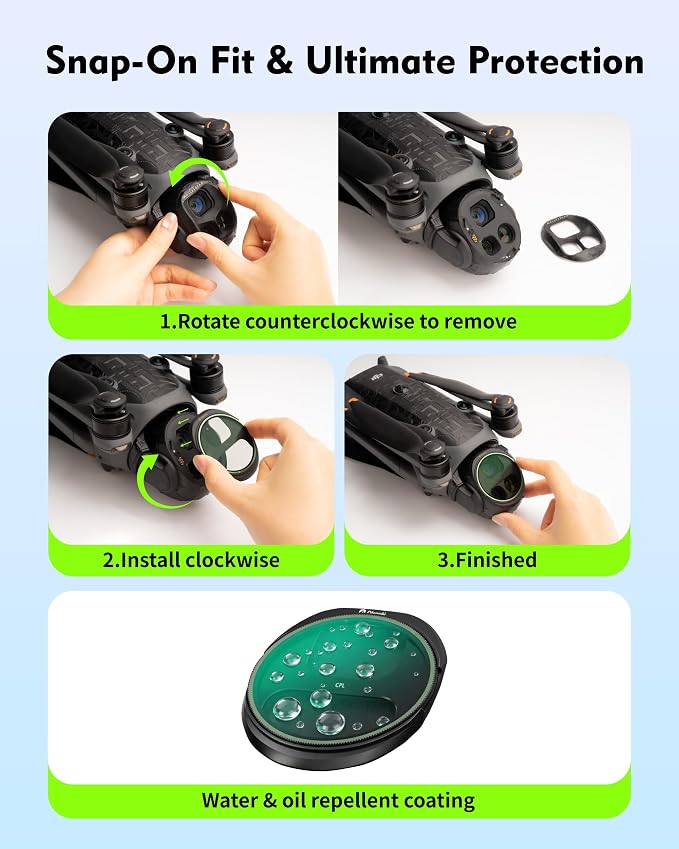 ND1000 Filter for DJI Mavic 4 Pro, 10-Stop Super Neutral Density Filter - Image 5