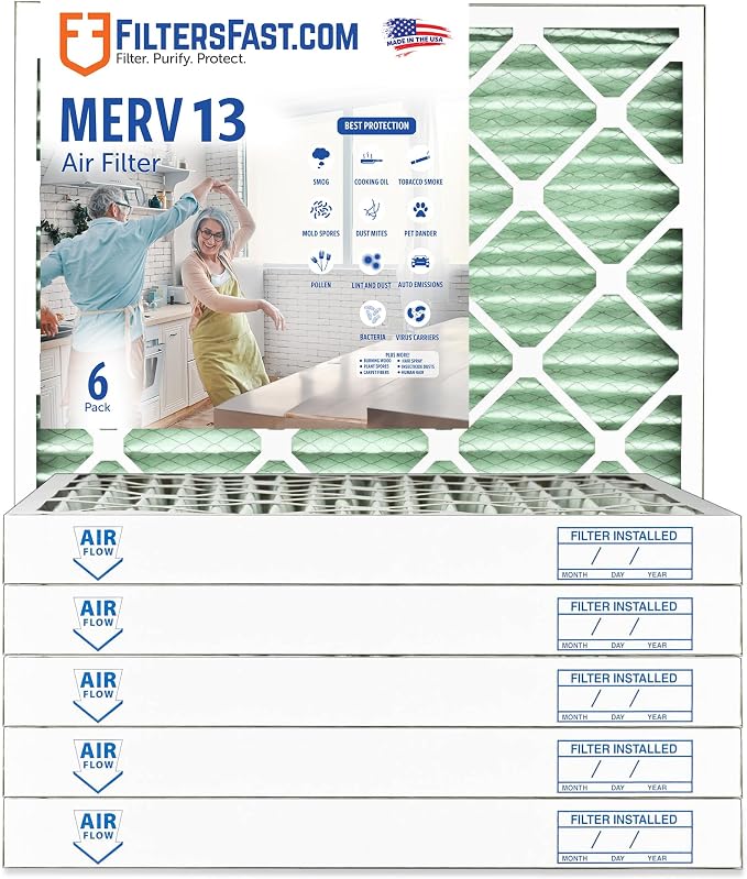 Filters Fast 14x17x2 Pleated Air Filter Merv 13, 2 inch AC Furnace Air Filters - Image 7