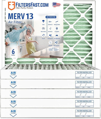 Filters Fast 14x17x2 Pleated Air Filter Merv 13, 2 inch AC Furnace Air Filters - Image 7