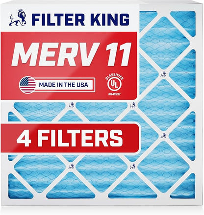 Filter King 19.25x23.25x1 Air Filter | 4-PACK | MERV 11 HVAC Pleated A/C by FilterKing