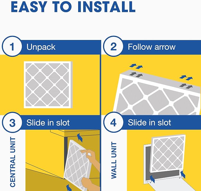 Aerostar 10x20x1 MERV 13 Pleated Air Filter, AC Furnace Air Filter, 6 Pack - Image 5
