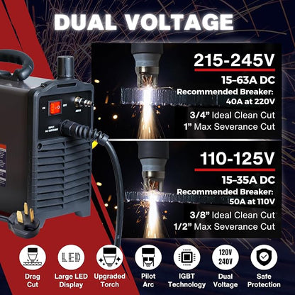 LTP6300D | 63A Non-Touch Pilot Arc Plasma Cutter, Drag-Cut Enabled, Non-HF - Image 5