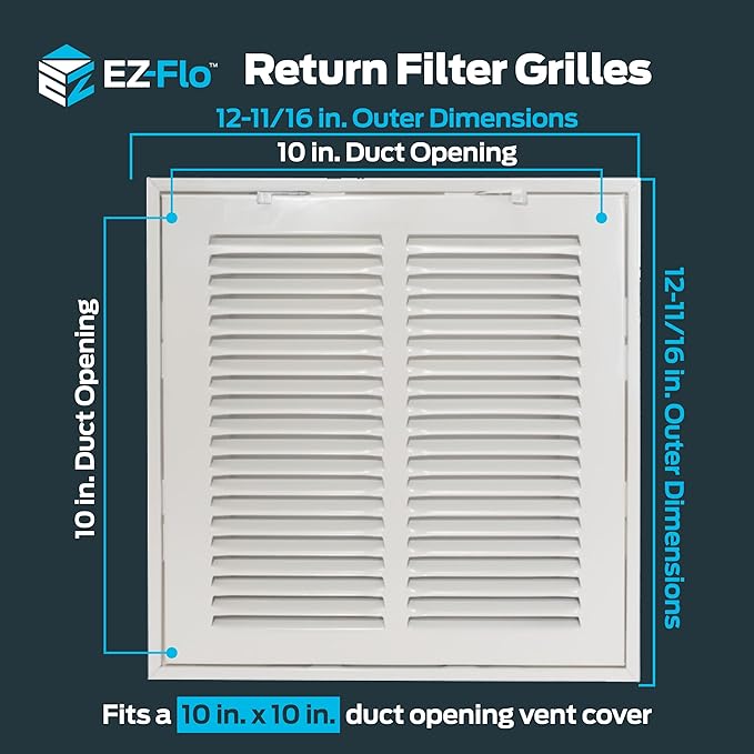 EZ-FLO 10 x 10 Inch Return Air Vent Cover - Image 2