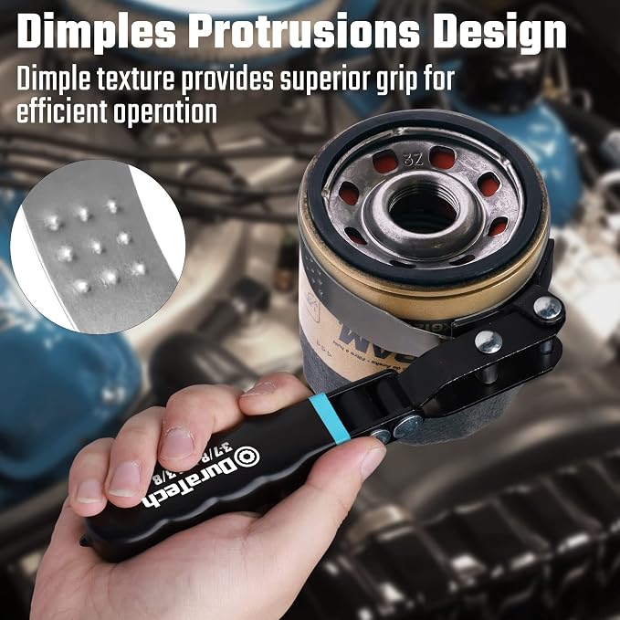 DURATECH Large Swivel Oil Filter Wrench, Oil Filter Removal Tool, Fits Filters - Image 3