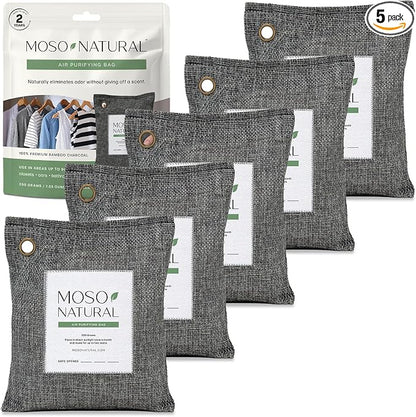 Moso Natural Air Purifying Bag 200g HGTV Editor's Pick | Premium Bamboo by MosoNatural