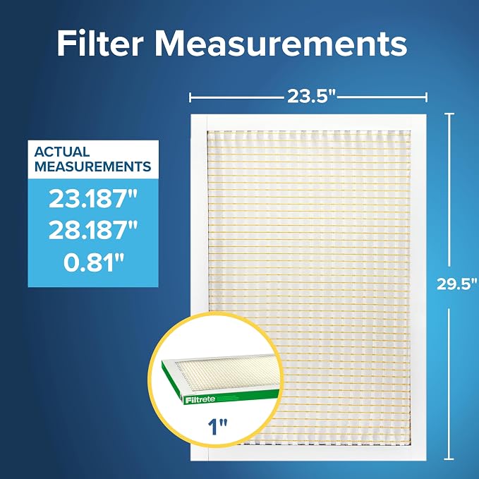 Filtrete 23.5x29.5x1 AC Furnace Air Filter, MERV 8, MPR 700, Tough on Pollen - Image 2