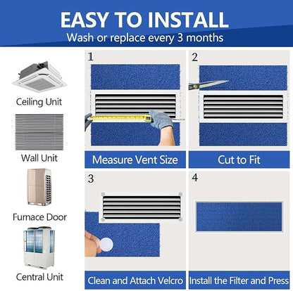 Reusable Air Filter 20x30x0.5, 2 Packs Cut to Fit Furnace Filters, MERV 6 - Image 6