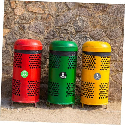9pcs Trash Can Classification Stickers Recycling Labels - Image 2