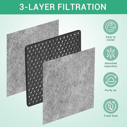 6 Pack Refrigerator Air Filter Replacement, Compatible - Image 4