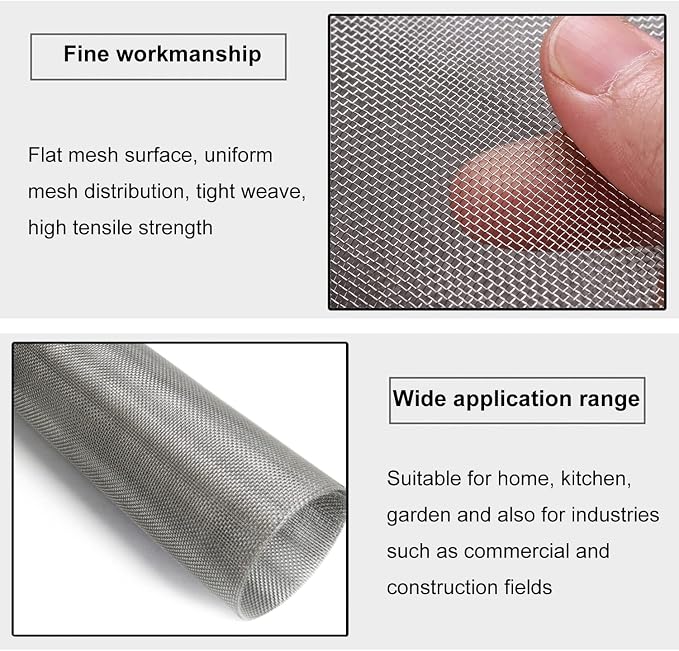 Stainless Steel Woven Wire Mesh Stainless Steel Wire Metal Mesh Sheets - Image 5