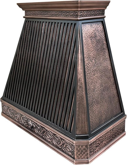 CT Copper Tailor Copper Vent Hood Wall Mount, 610 CFM Exhaust Fan, Stainless - Image 3