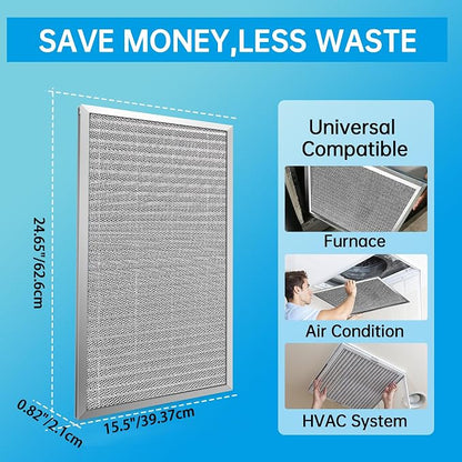 UBeesize 16x25x1 Reusable Electrostatic Air Filter HVAC AC Furnace Filter - Image 3