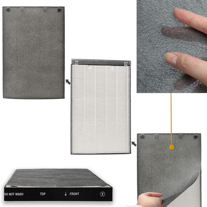 FFsign 2678 Replacement High Efficiency HEPA Filter + 2677 Actived Carbon Filter - Image 2