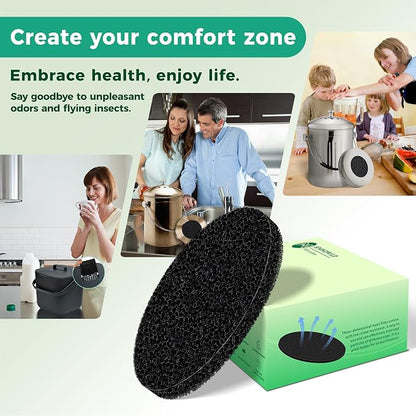 Polyurethane Activated Charcoal Filters -7 Pack 6.7 Inch Round Strong Odor - Image 7