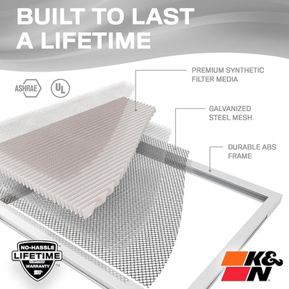 K&N 24X30X1 HVAC Furnace Air Filter, Lasts a Lifetime, Merv 8, the Last HVAC - Image 4