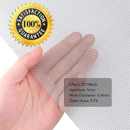 Valchoose 1 Piece Woven 304 Stainless Steel Mesh 14.6" X11.4", Hard & Never - Image 8