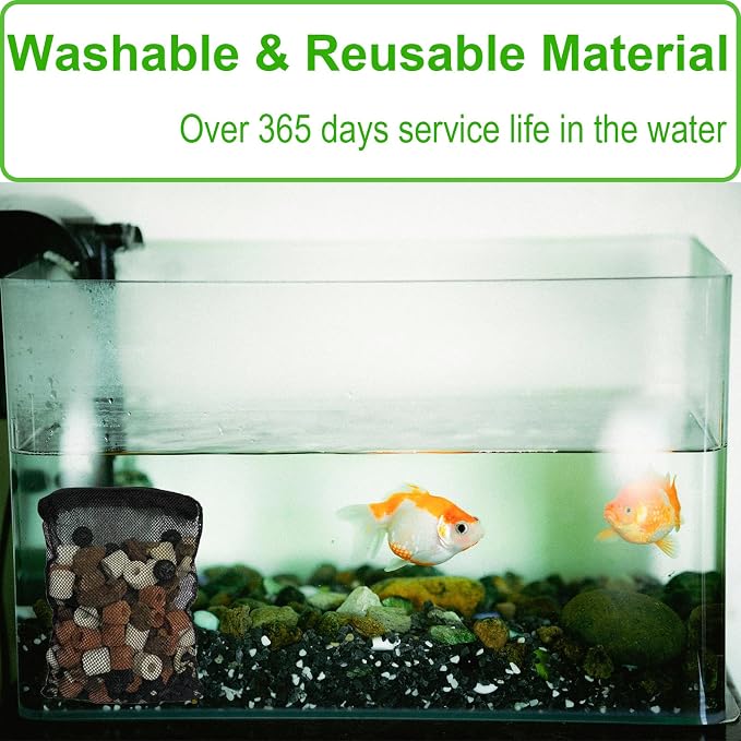 10 Pcs 3" x 4" Aquarium Filter Media Bags Small, Mini Fish Tank Media Mesh - Image 7