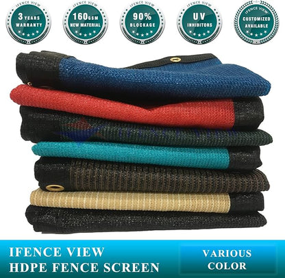 Ifenceview 6'x1' to 6'x100' Brown Shade Cloth Panels Fence Privacy Screen - Image 7