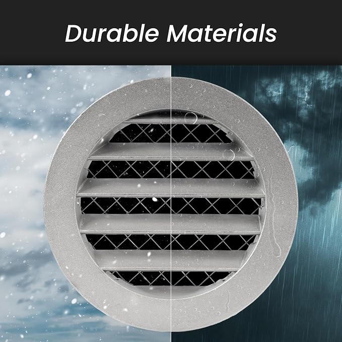 Repa Market 10" Inch Aluminum Gray Soffit Air Vent Cover - Image 4