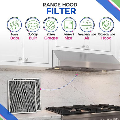 Stove Hood Vent Filter 10.5" x 8.8" 41F 97007696 Fits Nutone & Broan Range Hood - Image 2