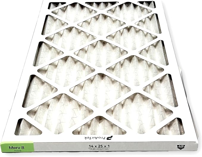 Proairtek AF14251M08SWH Model 14x25x1 Pack of 4 Air Filters, MERV 8; Ideal - Image 4