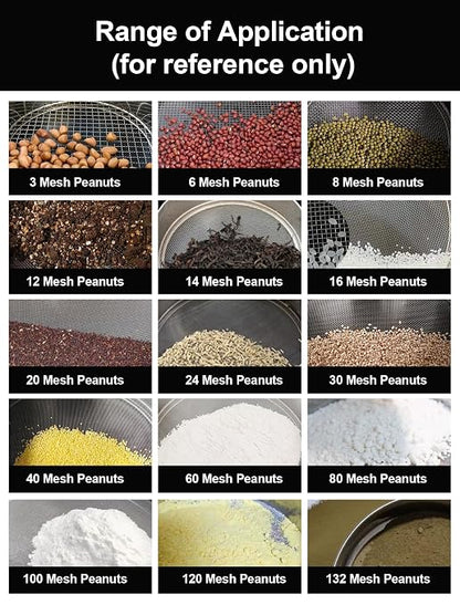 All 304 Stainless Steel 50 Mesh Test Sieve, 8Inch/20cm Diameter, Powder Sifter - Image 8