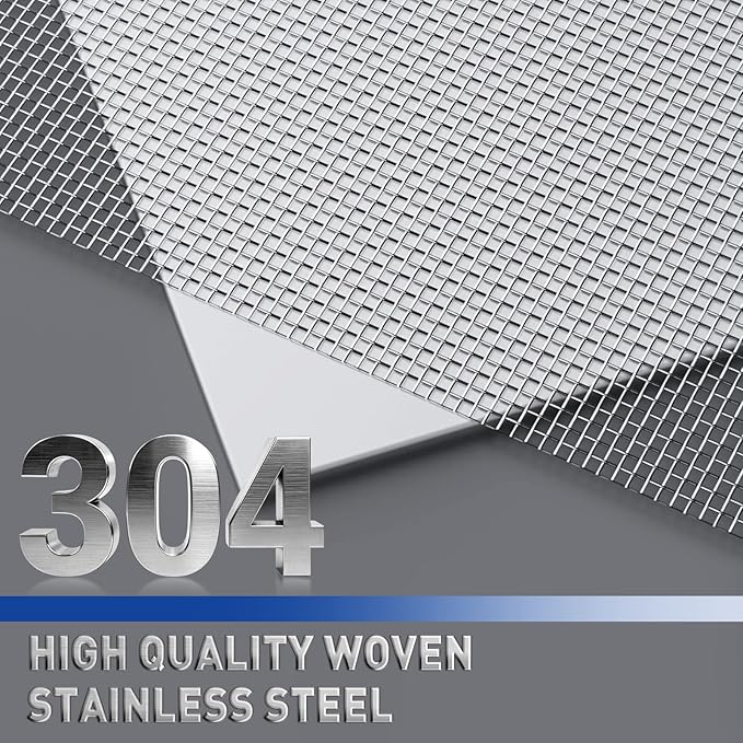 MAGZO 304 Stainless Steel Mesh Screen Roll 47in x 10ft - Image 3