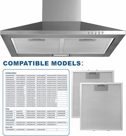 Range Hood Filter Replacement 12" x 10.5"W10169961A - Image 5