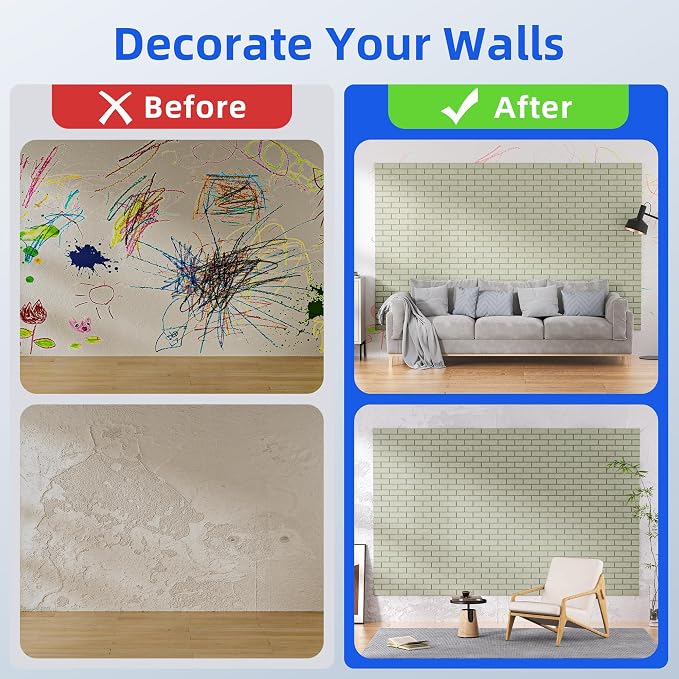 12 Pack Acoustic Panels with Self Adhesive, Soundproof Wall Panels, Brick Sound - Image 7