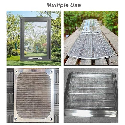6PACK 304 Stainless Steel Metal Mesh Screen, 20Mesh 1mm Hole Fine Wire Mesh - Image 6