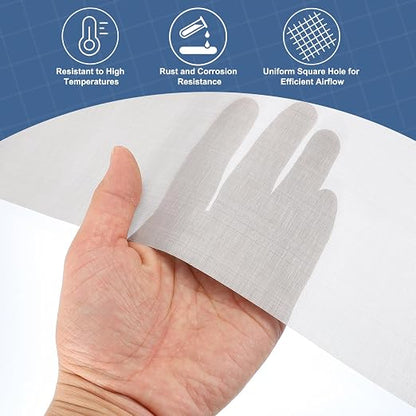 uxcell 300 Mesh 79" x 12" Woven Wire Mesh, 304 Stainless Steel Air Vent Filter - Image 5